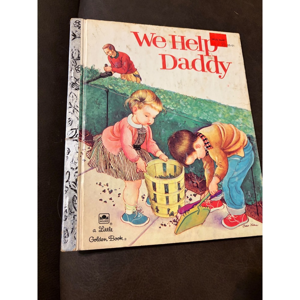 We Help Daddy Little Golden Book Eloise Wilkin Vintage Childrens Storybook